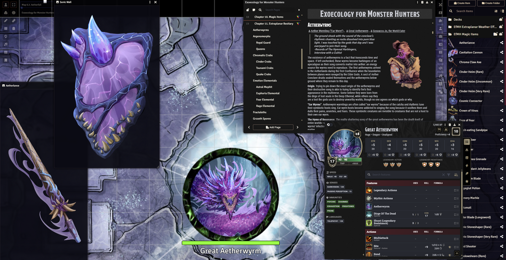 Exoecology for Monster Hunters (Foundry VTT)