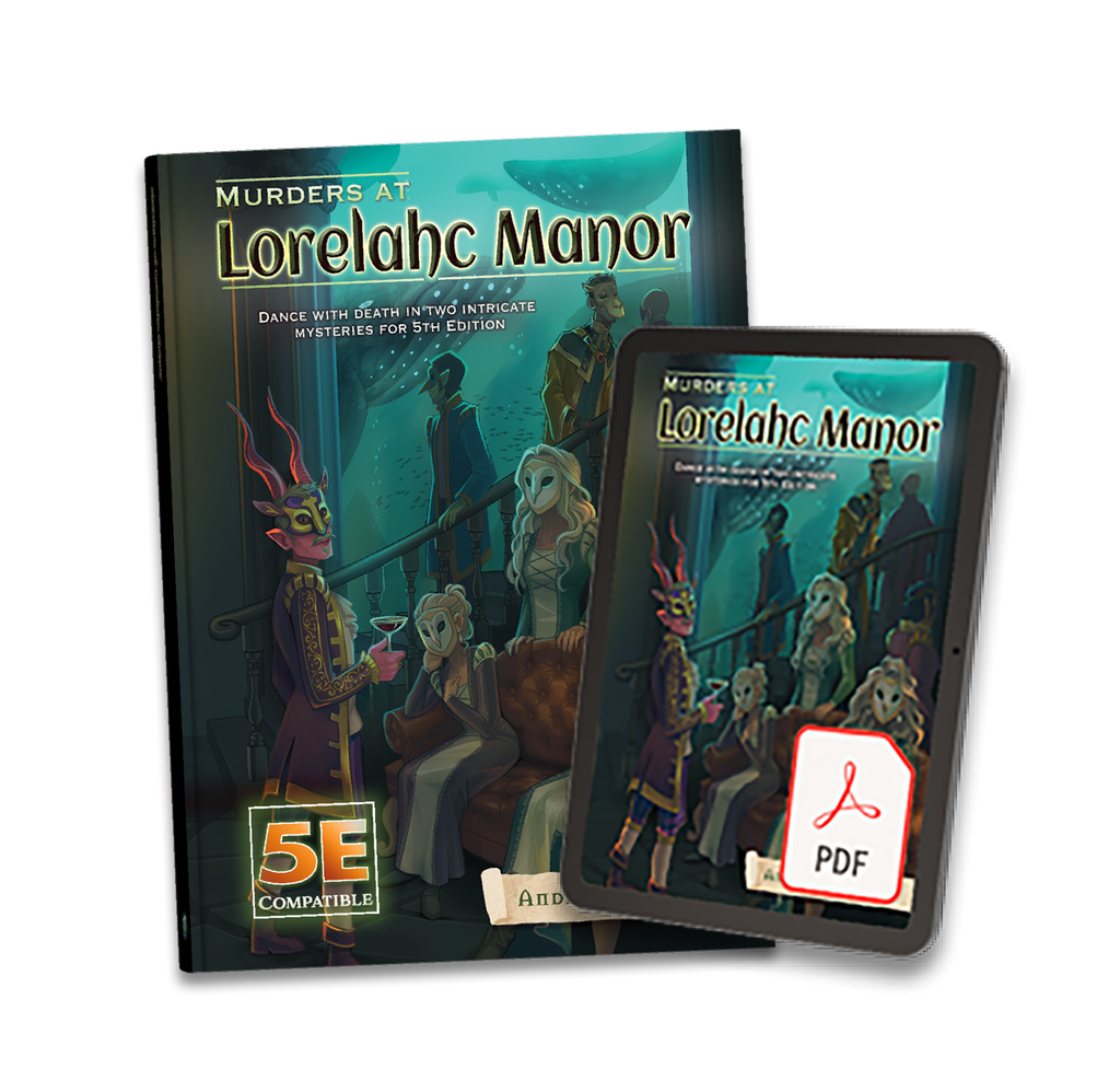 Murders at Lorelahc Manor Hardcover + PDF