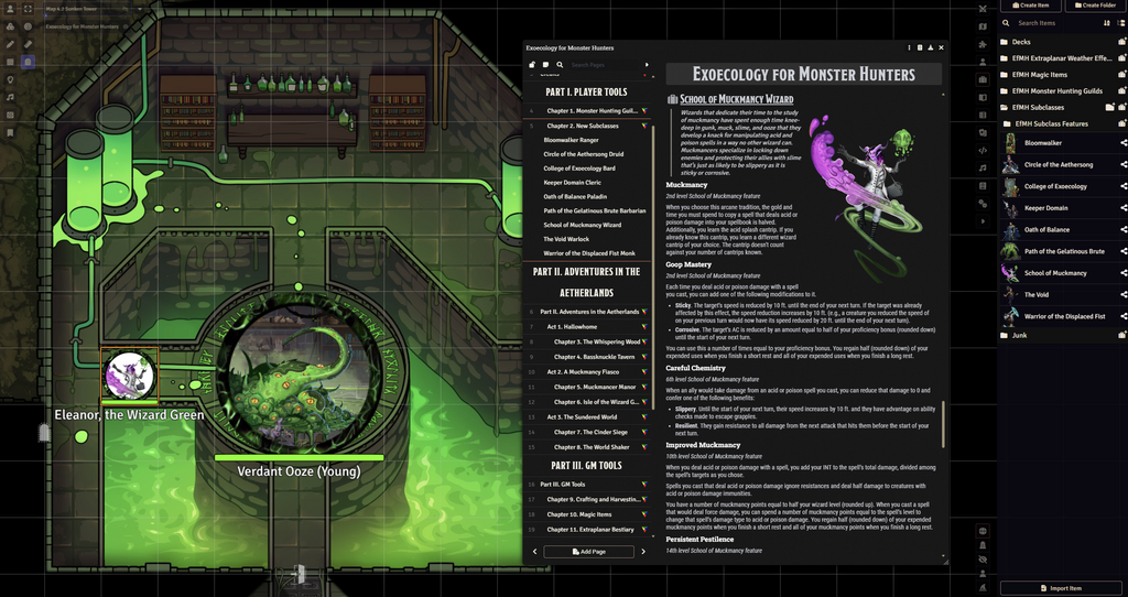 Exoecology for Monster Hunters (Roll 20 VTT)