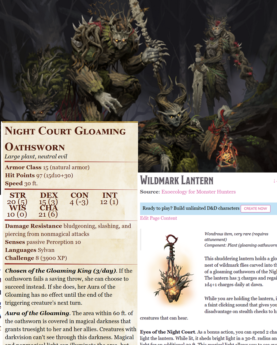 Exoecology for Monster Hunters (Roll 20 VTT)