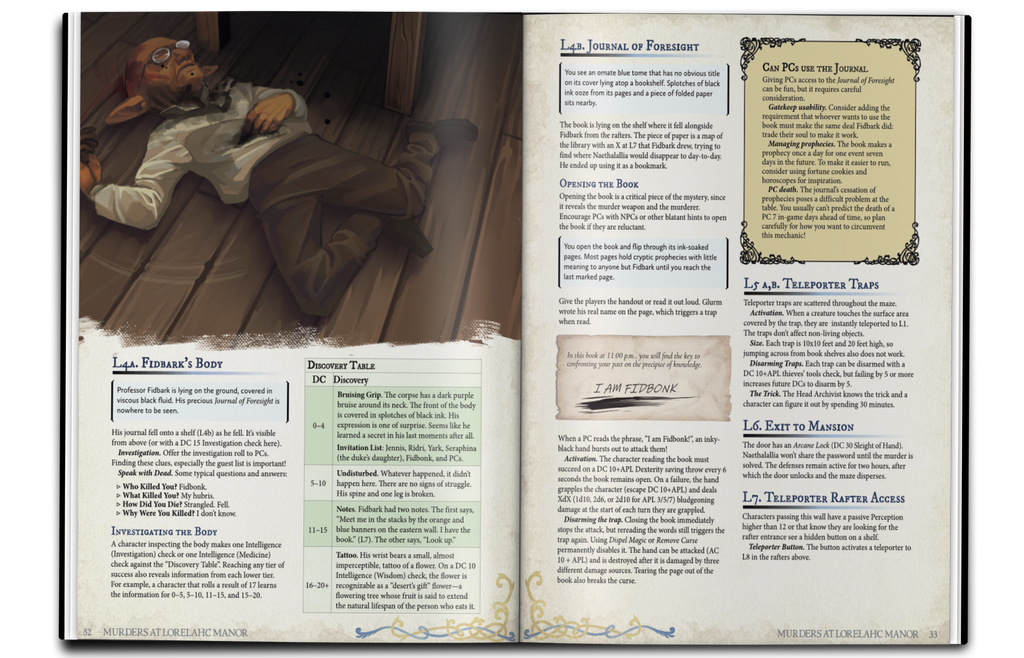 Murders at Lorelahc Manor Hardcover + PDF